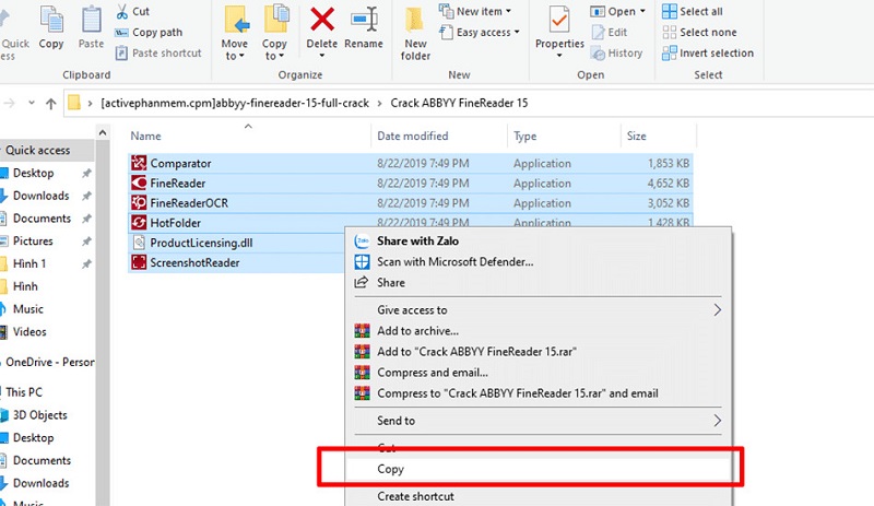copy tất cả file