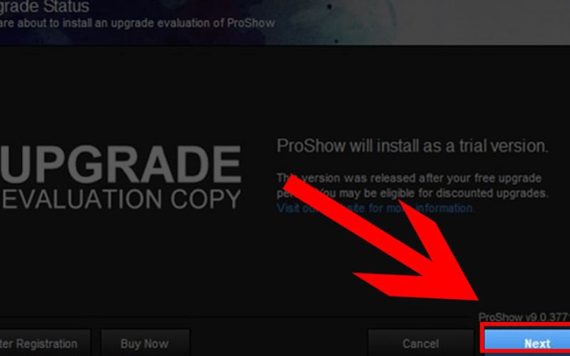 click next để tiếp tục