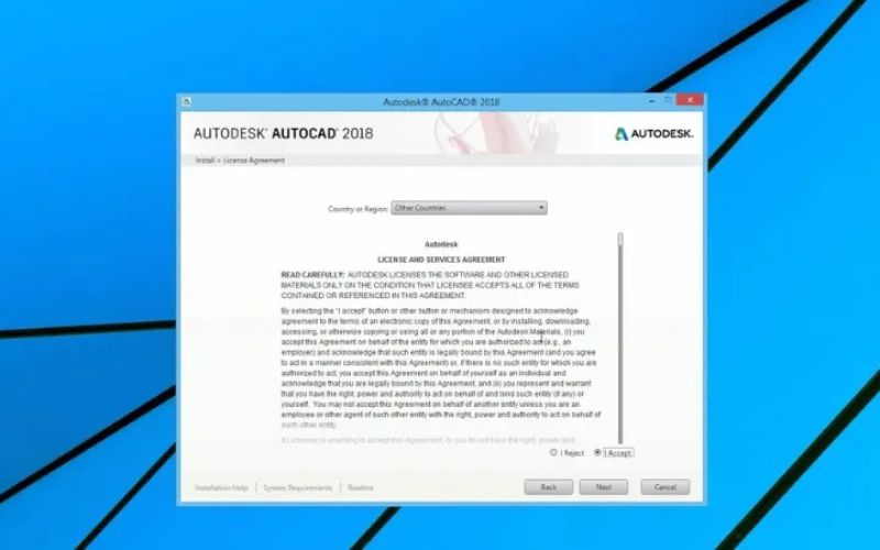 Thiết lập ngôn ngữ và điều khoản sử dụng