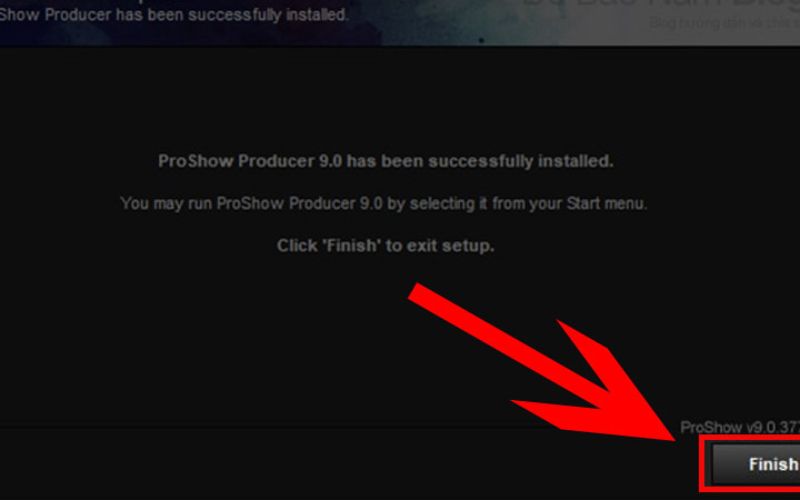 kết thúc cài đặt