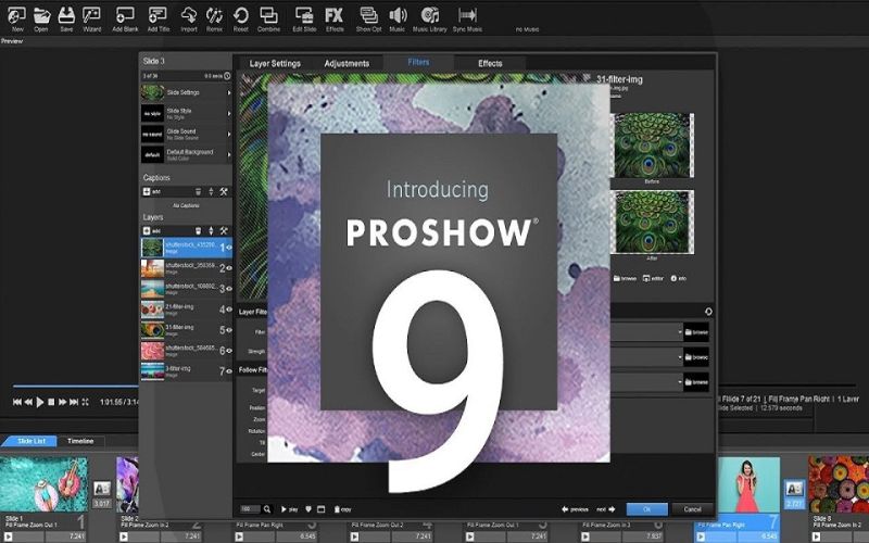 chèn chữ và tiêu đề