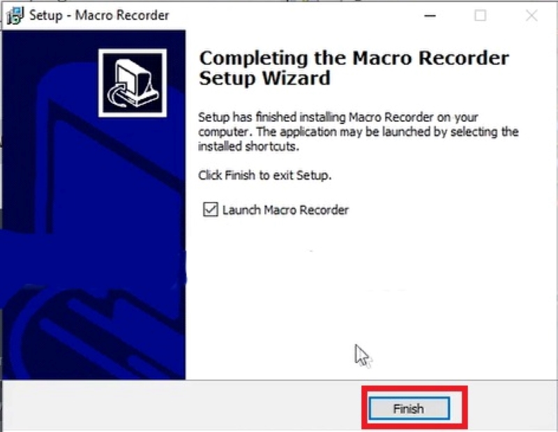 nhấn finish hoàn tất cài đặt