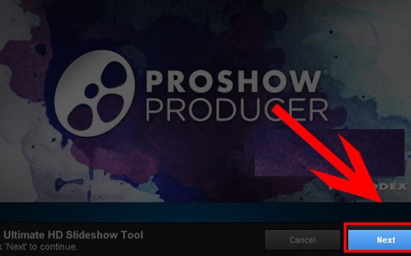 mở file vừa tải và bấm next