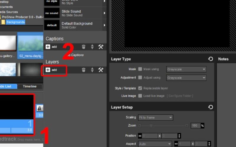 thêm ảnh và video