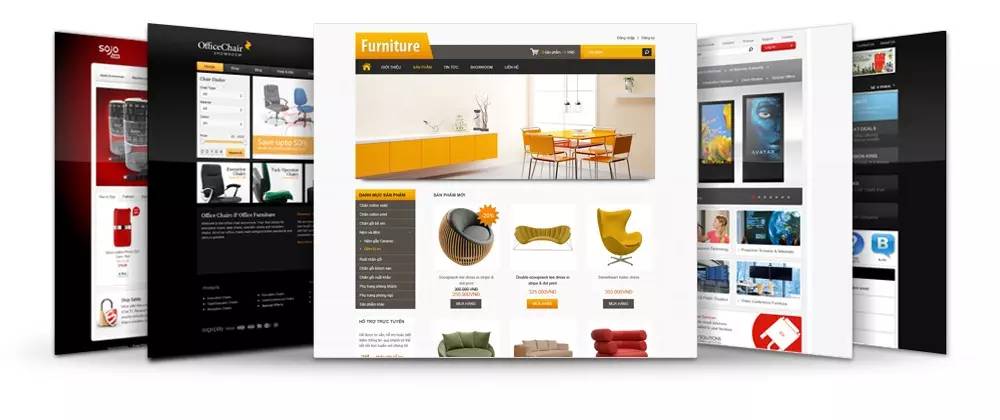 Dựng giao diện đẹp khi thiết kế trang web bán hàng