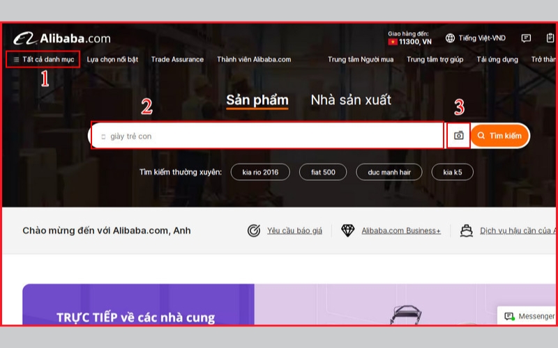 Tìm kiếm sản phẩm cần mua