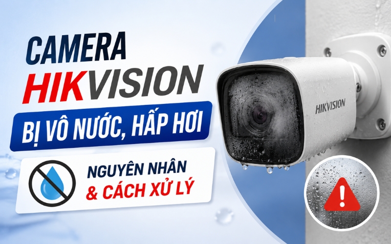 camera hikvision bị vô nước