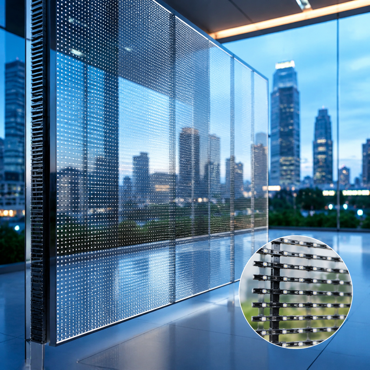 Màn hình led trong suốt hoạt động ra sao? Góc nhìn công nghệ