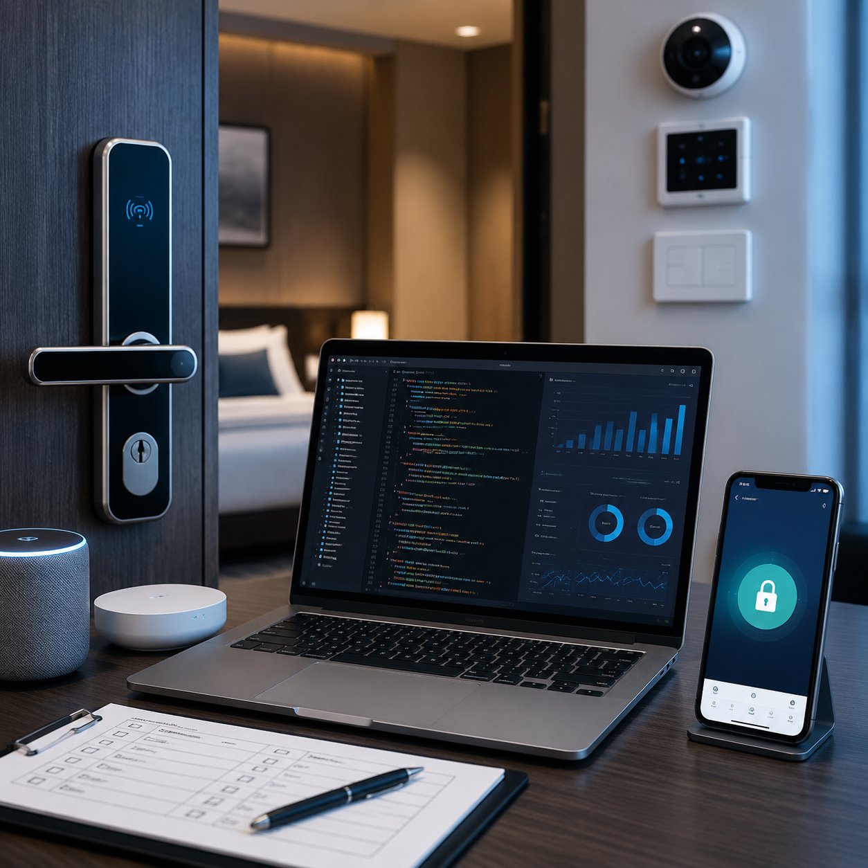 Tích Hợp Khóa Khách Sạn Vào Phần Mềm Quản Lý PMS: Checklist API Cho Dev Xây Hệ Thống Booking